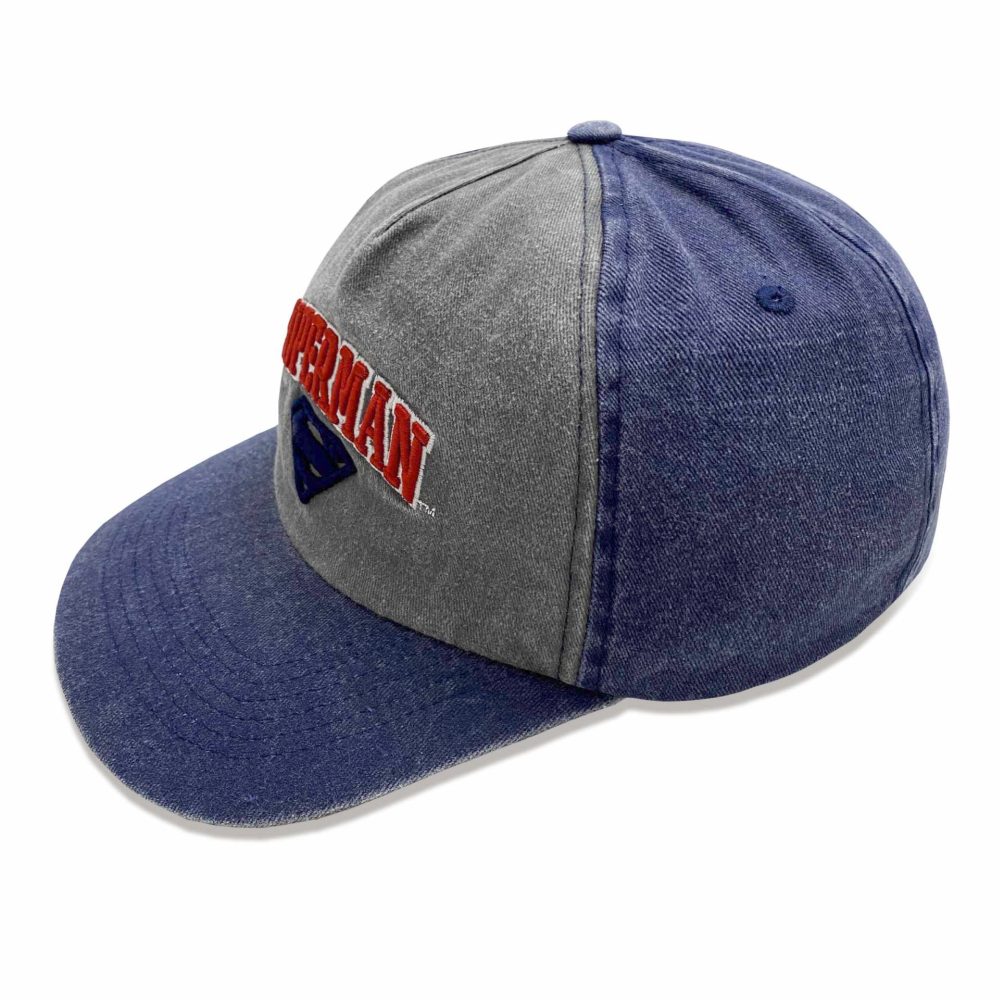 DC Comics Superman - Collegiate Text Baseball cap - Grau/Blau